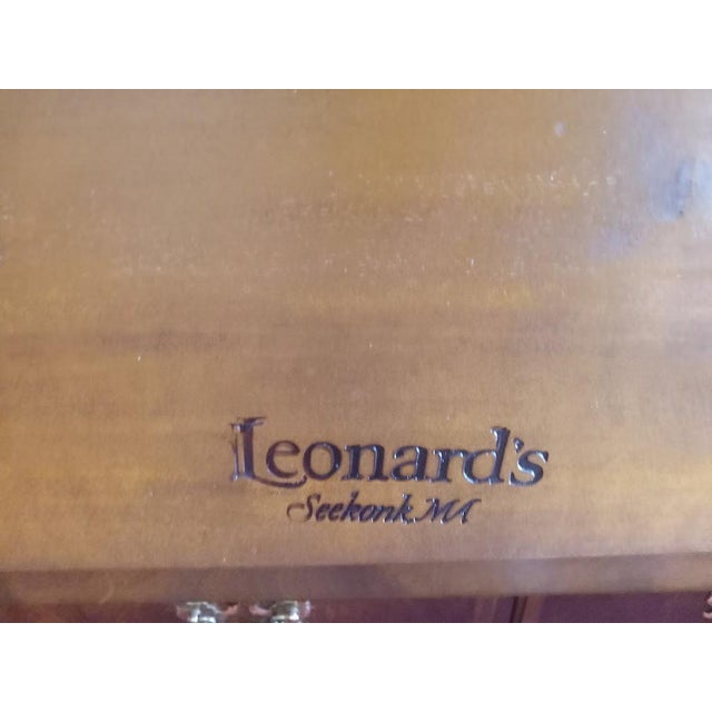 1990s Tulip Poster Bed, Queen Size Bed, Leonards New England Furniture For Sale - Image 5 of 6