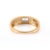 Metal Genuine Tanzanite Ring in 18k Solid Yellow Gold Size 8 For Sale - Image 7 of 12