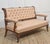 19th Century Walnut and Fabric Settee For Sale - Image 4 of 14