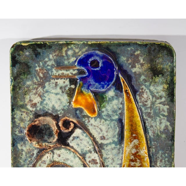 Helmut Friedrich Schäffenacker German Ceramic Wall Tile Plaque Helmut Friedrich Schäffenacker For Sale - Image 4 of 9