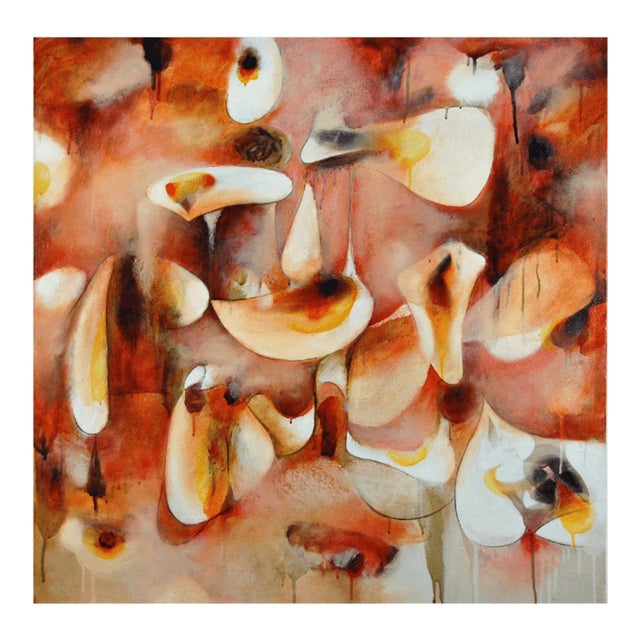 Daniel Ketelhut, Abstract Surrealist Oil Painting, "Womb of Radiance" 2025 For Sale