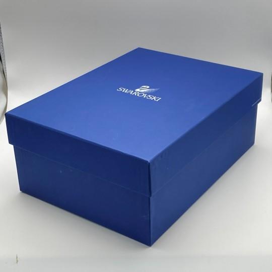 Swarovski Crystal Sculpture “Paradise Birds” Large “Macaw” Chrome Accent and Wooden Stand (#685824 With Inner Box, Outer Sleeve, Coa) For Sale - Image 14 of 18