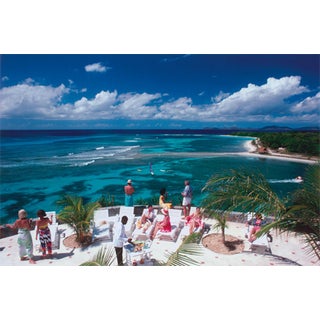 Slim Aarons, Tropical Mustique, Estate Stamped Photographic Print For Sale