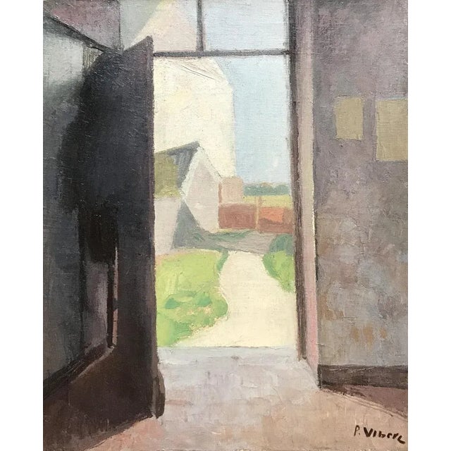 Pierre-Eugene Vibert Open Door, 1916 For Sale - Image 8 of 8