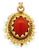 Italian Coral and Pearl Pendant in 18k Gold – Torre Del Greco, 1970s For Sale