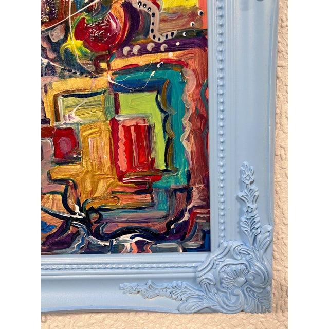 Abstract Original Abstract Painting on Canvas "Optimistic Creativity" by Serg Graff Coa For Sale - Image 3 of 11