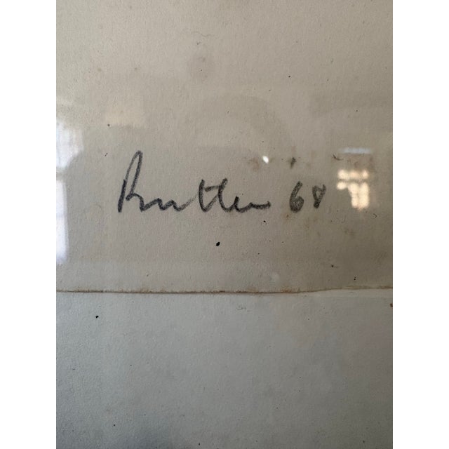 Wood 1968 Abstract Figurative Print, Signed & Numbered 36/65 For Sale - Image 7 of 12