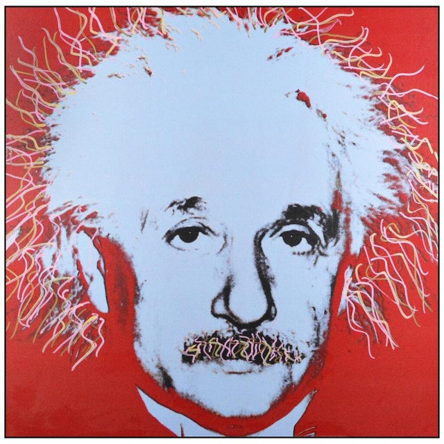 Pop Art Late 20th Century Einstein - State I, Steve Kaufman For Sale - Image 3 of 7