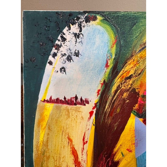 Textile Spinnakers by Kathleen Varadi, 2018 Oil on Canvas For Sale - Image 7 of 14