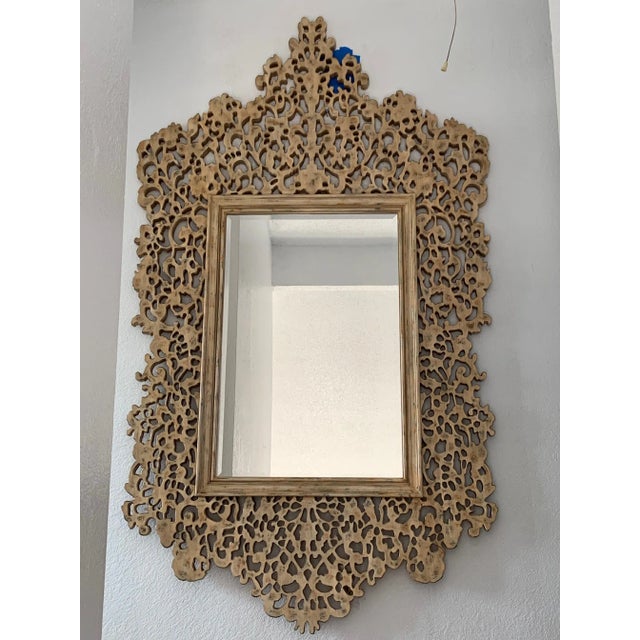 Modern & Contemporary Oversized Wall Carved Mirror For Sale - Image 12 of 13