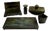 Swedish Grace Bronze Desk from GAB Guldmedsaktiebolaget, 1930s, Set of 5 For Sale
