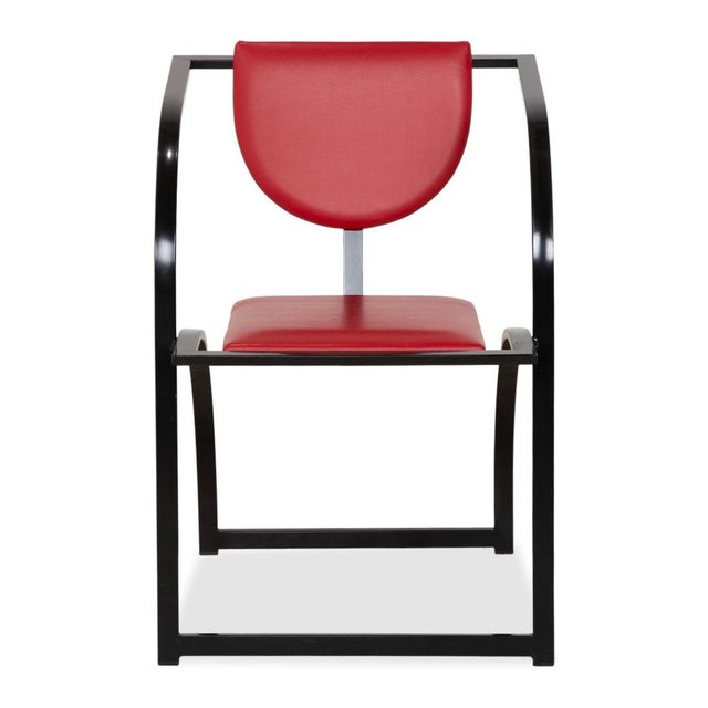 Cosinus Chair in Red Leather from KFF For Sale - Image 5 of 7