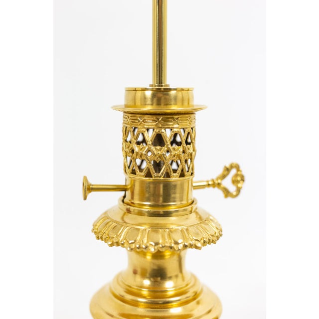 Gold Satsuma Earthenware and Gilt Bronze Lamps, 1880s, Set of 2 For Sale - Image 8 of 11