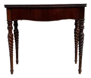 Antique Foldable Console Table in Rosewood