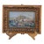 Antique French Oil on Board of Boats in Harbor For Sale