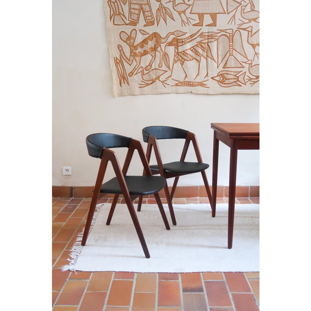 Teak Model 205 Dining Chairs attributed to Thomas Harlev for Farstrup Møbler, Denmark, 1960s, Set of 2 For Sale - Image 11 of 11
