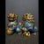 Pair of Vintage Cloisonné Enamel Guardian Lions – Gilt Bronze Wealth Foo Dogs For Sale In Los Angeles - Image 6 of 10