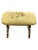 Vintage English Needlepoint Footstool With Carved Oak Base | Mid-Century Upholstered Stool For Sale - Image 16 of 18