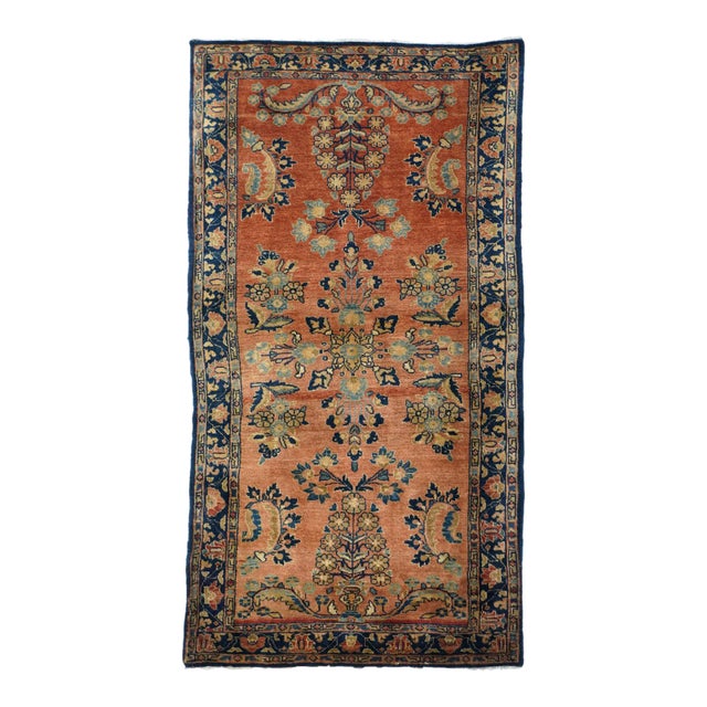 Antique Persian Sarouk Rug 2'6'' x 4'10'' For Sale