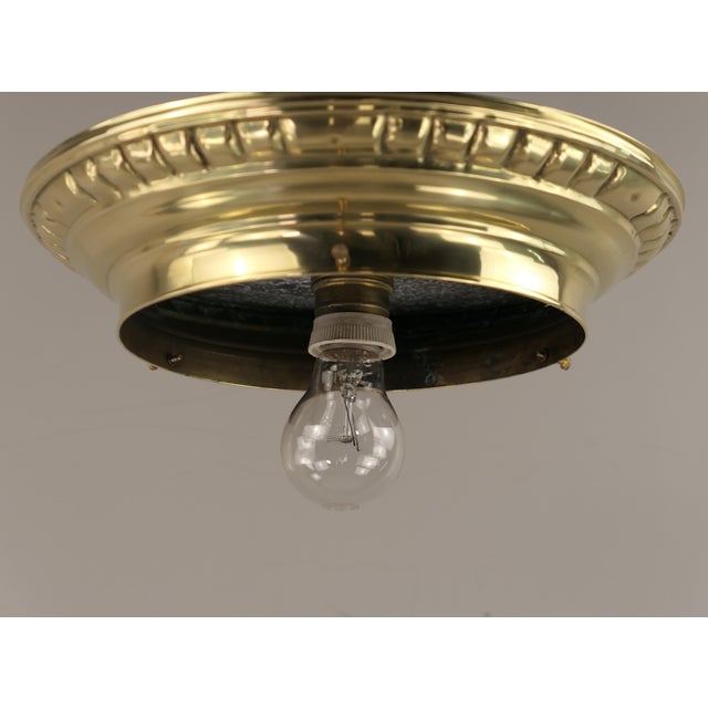 1920s Art Deco Ceiling Lamp with Cut Glass, 1920s For Sale - Image 5 of 7