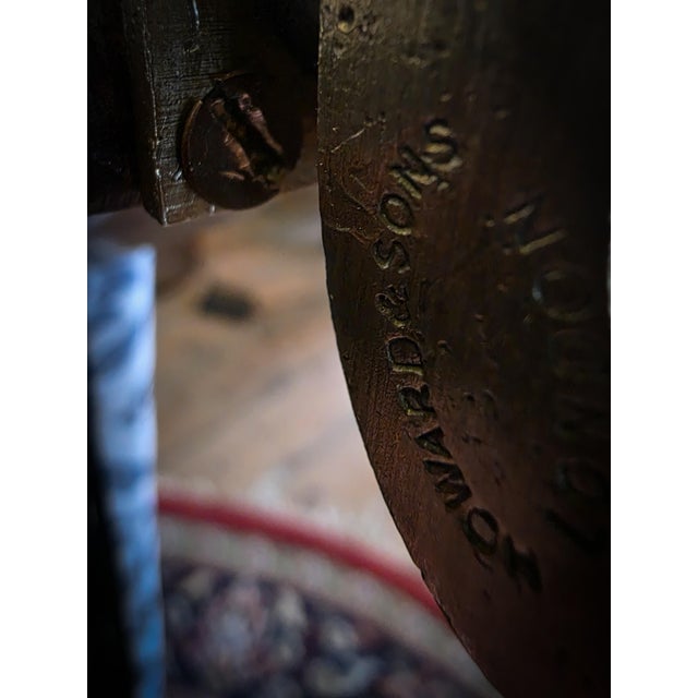 Buttoned Lounge Chair in Ticking Fabric from Howard & Sons For Sale - Image 5 of 18