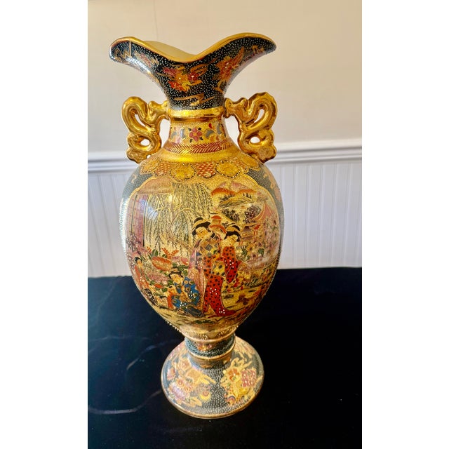 Royal Satsuma Floor Vase For Sale - Image 6 of 18
