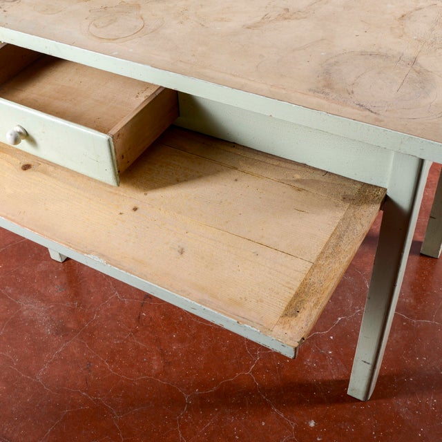 Vintage Wooden Kitchen Table For Sale - Image 17 of 18