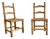 Natural Straw Chairs, Italy, 1970s, Set of 2 For Sale