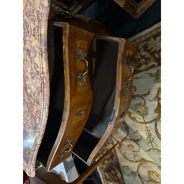 Louis XVI Walnut Veneer Commode For Sale - Image 4 of 6