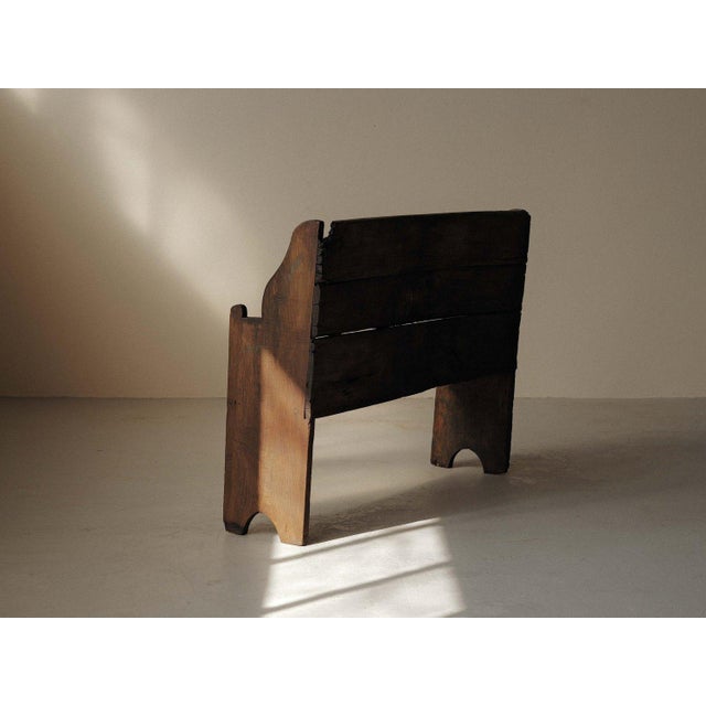 Wood Farm Bench, Ardèche, France, 19th Century For Sale - Image 16 of 17