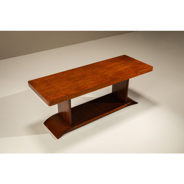 Coffee Table in Mahogany by T Woonhuys, the Netherlands, 1930s For Sale - Image 9 of 9