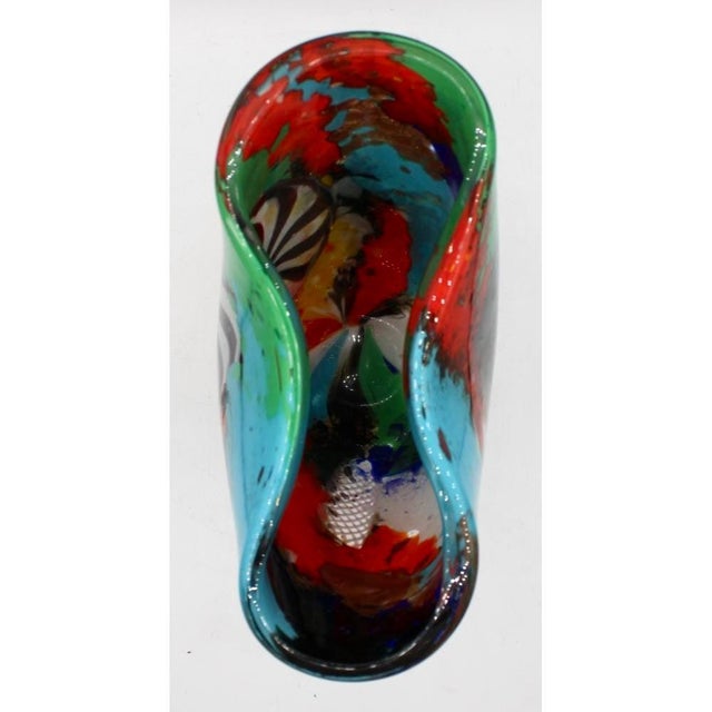 Dino Martens Oriente Murano Art Glass Vase for Aureliano Toso, 1950s For Sale - Image 12 of 14