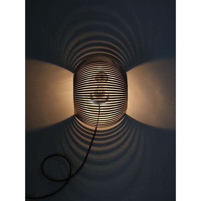 Vintage Modernist Stainless Steel Wall Lamp For Sale - Image 10 of 18