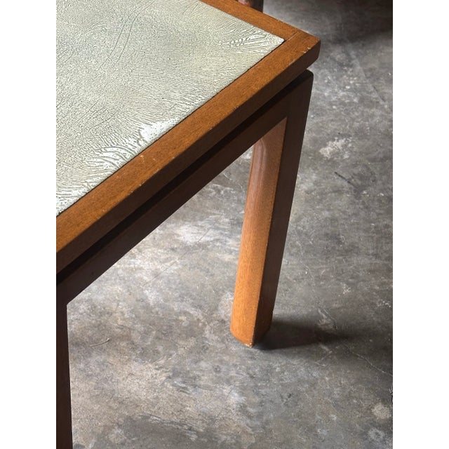 1950s Harvey Probber End Tables in Mahogany and Enamel, Unmarked- A Pair For Sale - Image 10 of 12