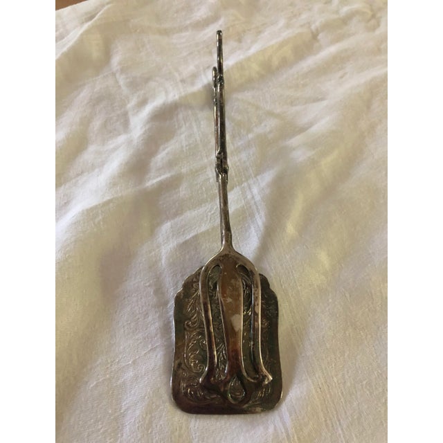 Mid 20th Century Mid 20th Century Silver-Plate Dessert Tongs For Sale - Image 5 of 7