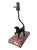 Figurative Vintage Patinated Bronze Sporting Dog Accent Lamp on Veined Rouge Marble Base For Sale - Image 3 of 12
