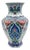 Handmade Ceramic Faceted Vase (30cm) – Classic Iznik Cypress & Tulip Pattern – Geometric Art Decor For Sale