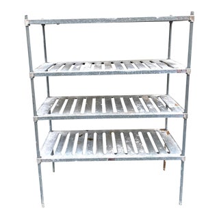 Mid Century Market Forge Galvanized Metal Shelving For Sale