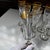 Traditional 1980s Rare St. Louis Crystal Champagne Flutes (Set of 9): Gold Bee & Laurel Motif For Sale - Image 3 of 4