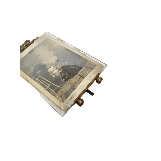 Minimalist Rococo Bronze Frame, France, 1890s For Sale - Image 4 of 8