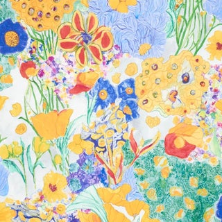 SAMPLE - Schumacher Frank's Garden Wallpaper In Primary For Sale