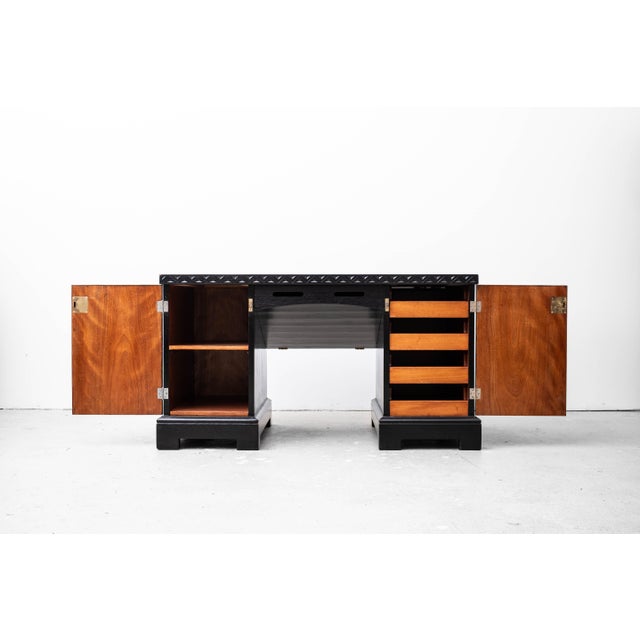 Wood Art Nouveau Desk attributed to Karl Bräuer, 1910s For Sale - Image 7 of 18