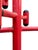 Metal Vintage Memphis Style Red Metal Coat Rack | Postmodern Freestanding Hall Tree For Sale - Image 7 of 16