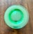 Glass Fostoria Pioneer Vaseline Glass Salad Plates For Sale - Image 7 of 8
