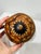 Vintage Peruvian Mate Burilado Carved Gourd Box With Llamas For Sale - Image 4 of 6