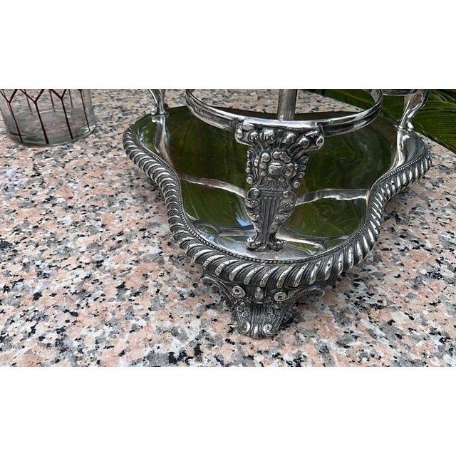 Antique Egermann Ruby Triple Decanters, 1900, Set of 3 For Sale - Image 10 of 18