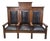 Antique Mission Revival Oak Triple Hall Bench – For Reupholstery For Sale