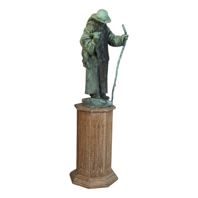 Shepherd and His Lamb, 1904, Bronze For Sale