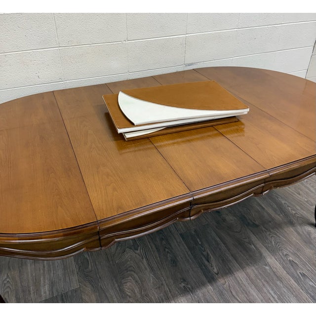 Vintage Drexel Basque Provincial Collection French Louis XV Style Dining Table For Sale - Image 18 of 18
