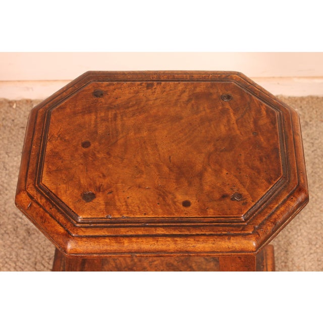 Wood Early 17th Century Henri II Walnut Stool For Sale - Image 7 of 10